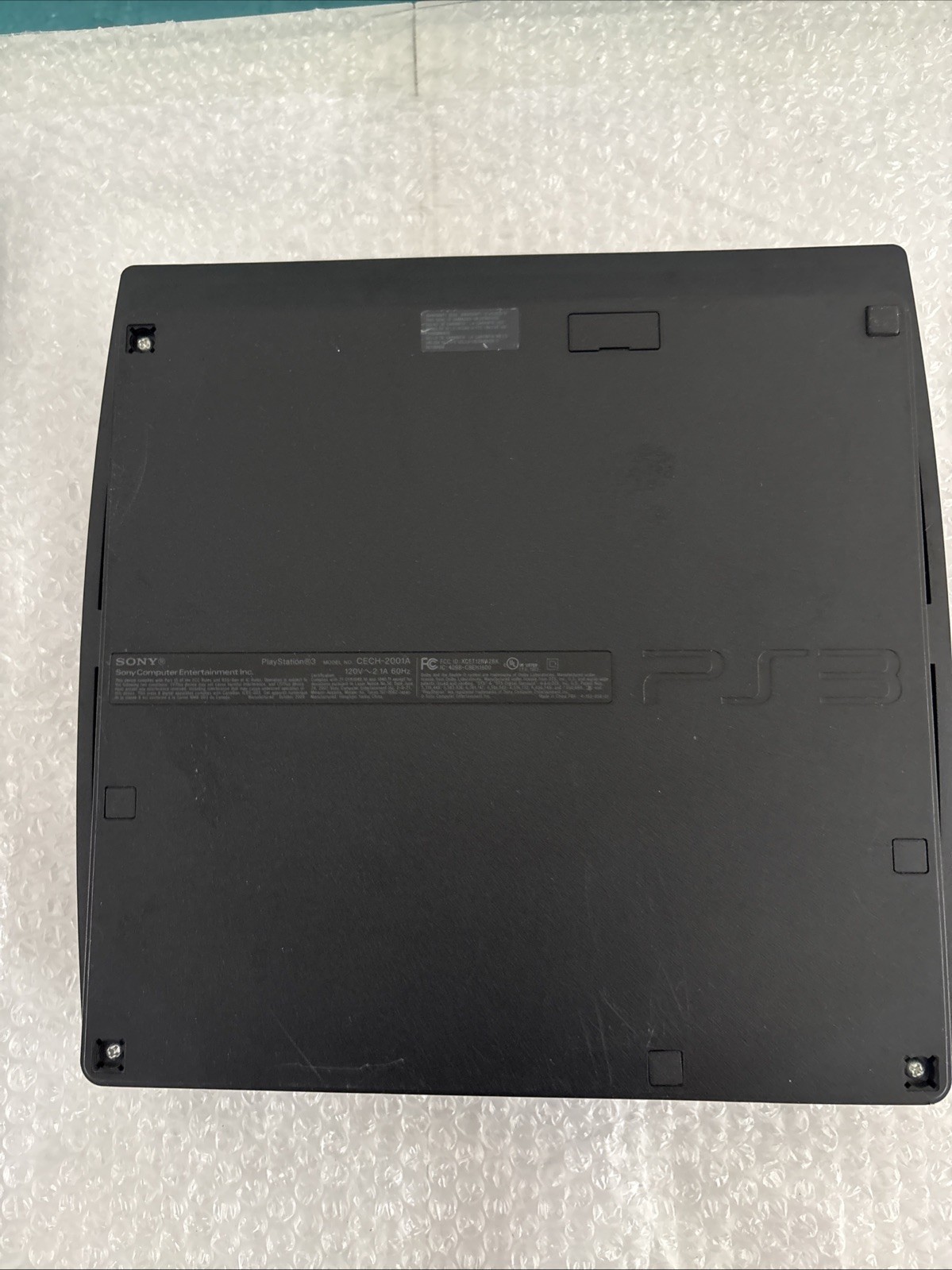 Official Sony PlayStation 3 PS3 Slim Console Powers On CECH-2001A