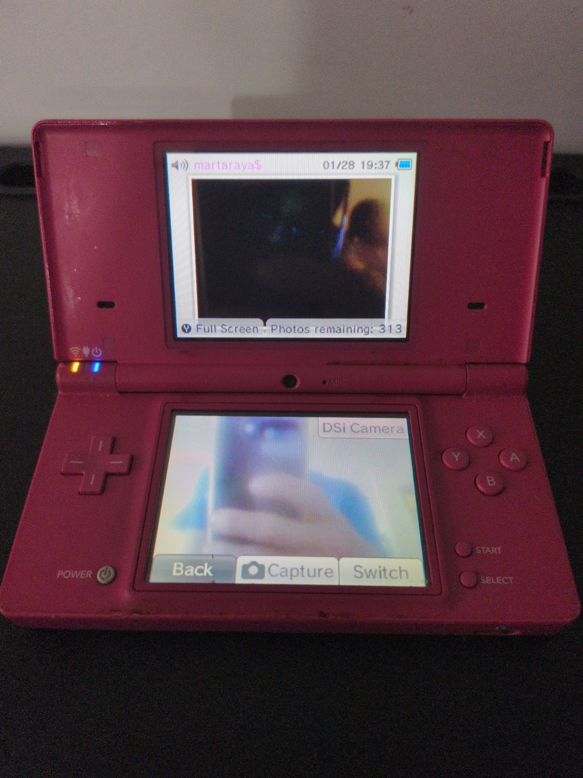 2008 Nintendo DSi Matte Pink TWL-001 Handheld Game Console System Tested & Works
