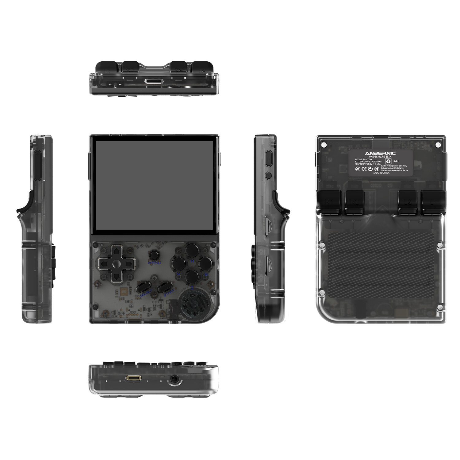 ANBERNIC 2024 RG35XX Handheld Game Player 4500+ Games 2600mAh Battery H700 Gift