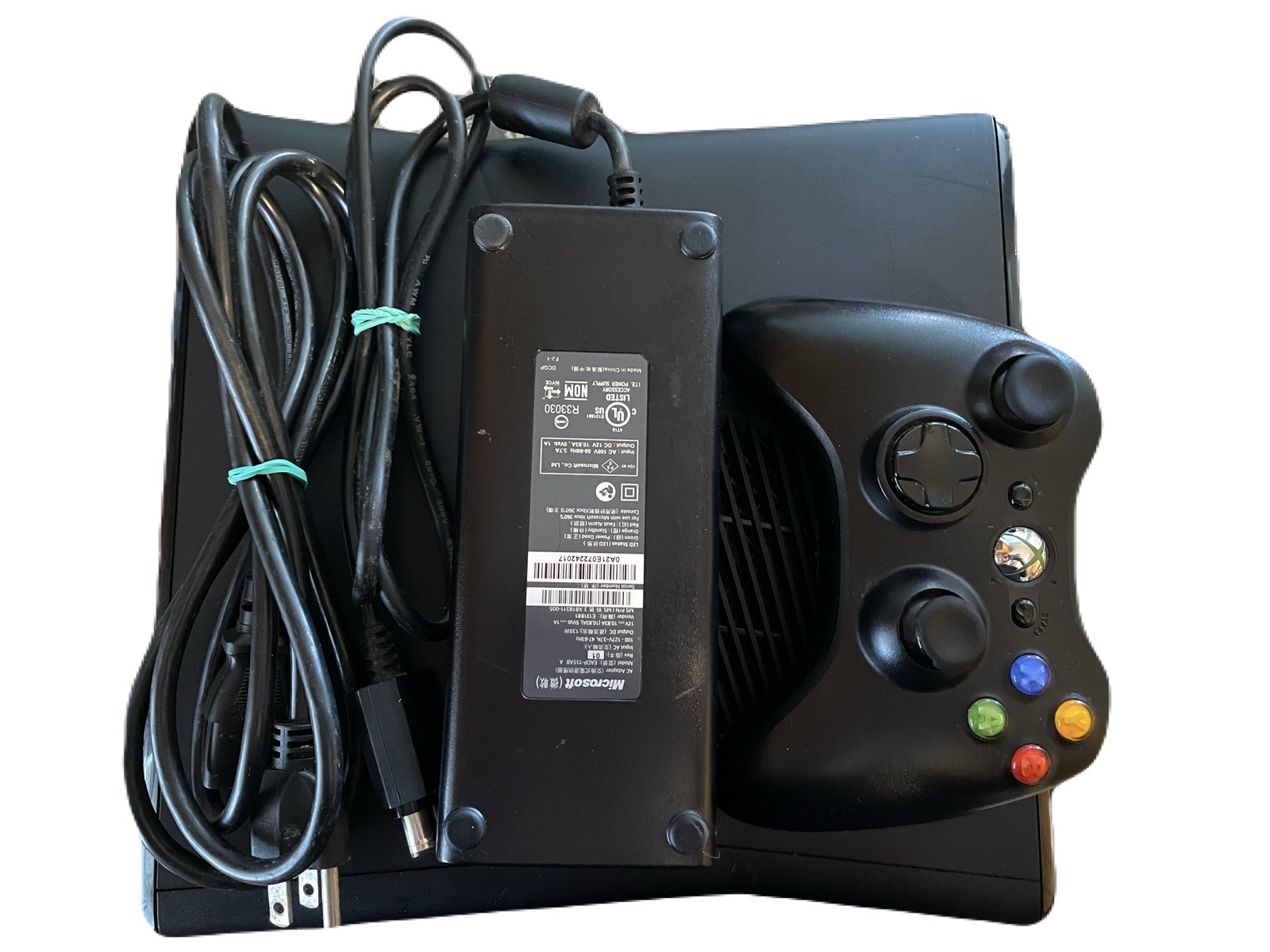 Xbox 360 Slim – 500GB with Controller and Power Supply.