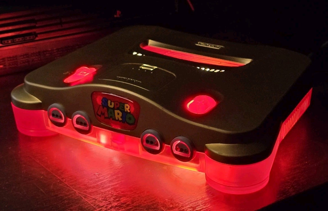Custom Nintendo 64 (Mario Themed + Hdmi + USBC)