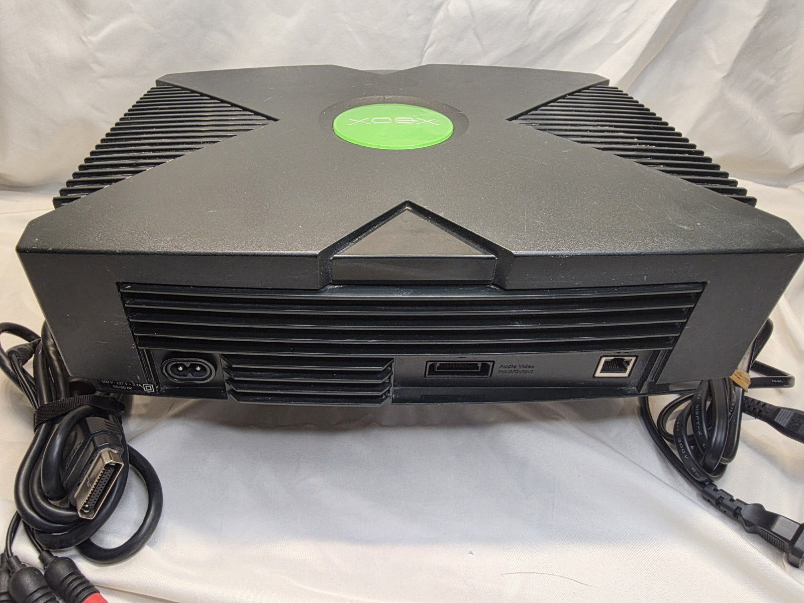 Microsoft Original Xbox Console W/ Cables *No Controller* Tested