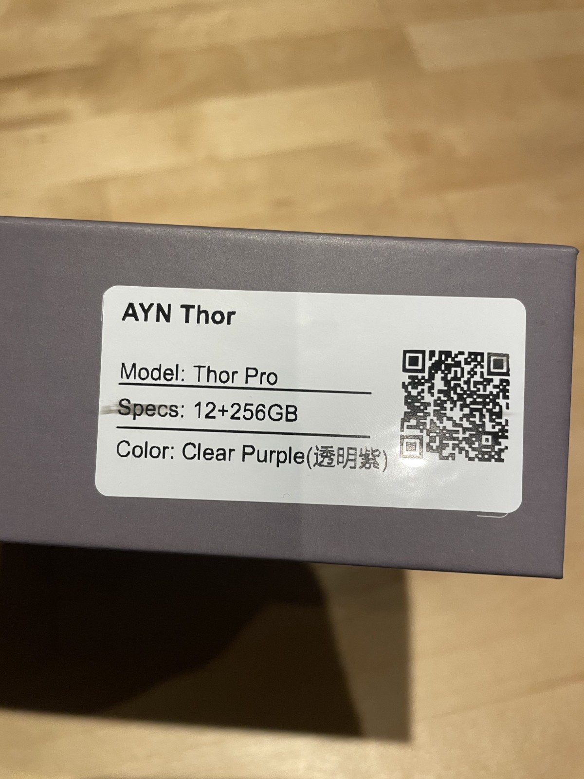 Ayn Thor Pro Purple 12 GB RAM 256 GB Storage Gaming Handheld