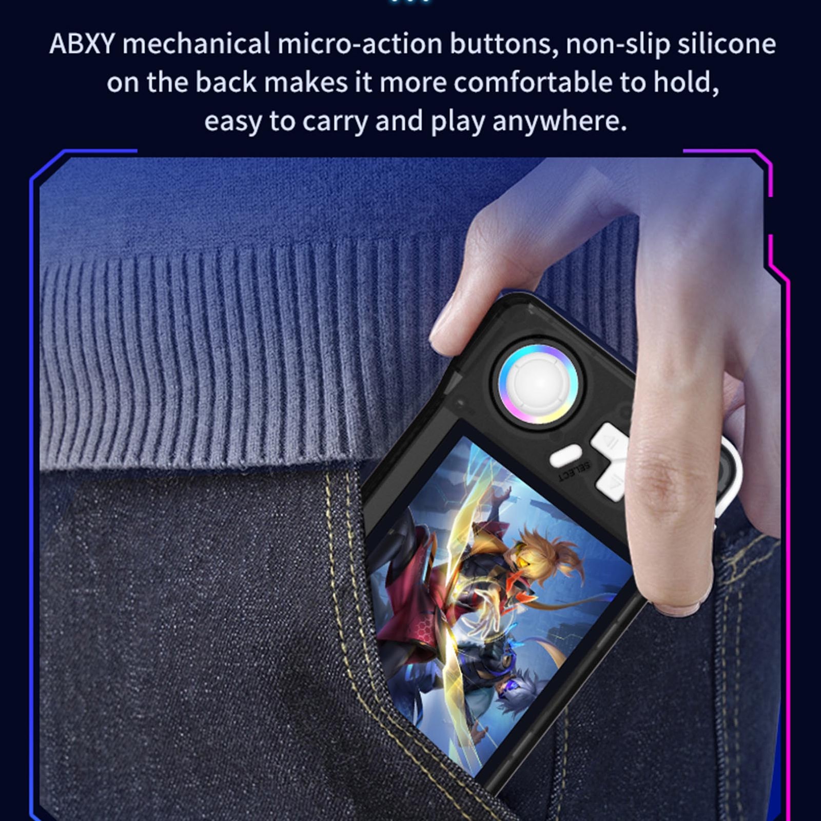 Retro Handheld Game Console 3.5 Inch HD Screen Gaming Console Built In Mult DFVL