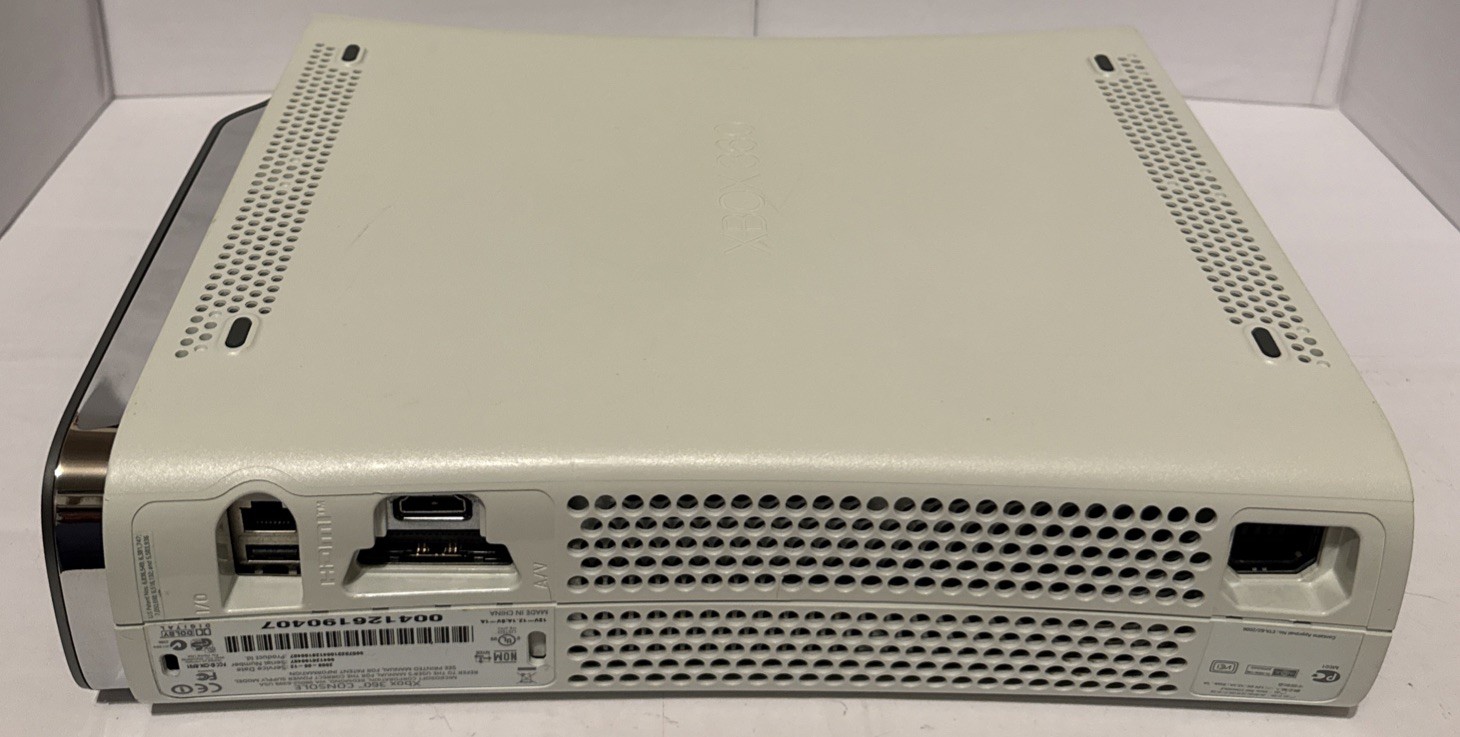 Xbox 360 Metallic Gray w Chrome Console 20GB Serviced w Warranty Clean Read 👀