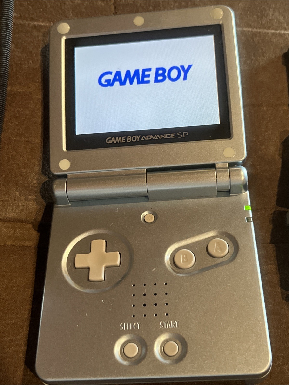 Nintendo Game Boy Advance SP Handheld System Blue , 8 games included *tested*
