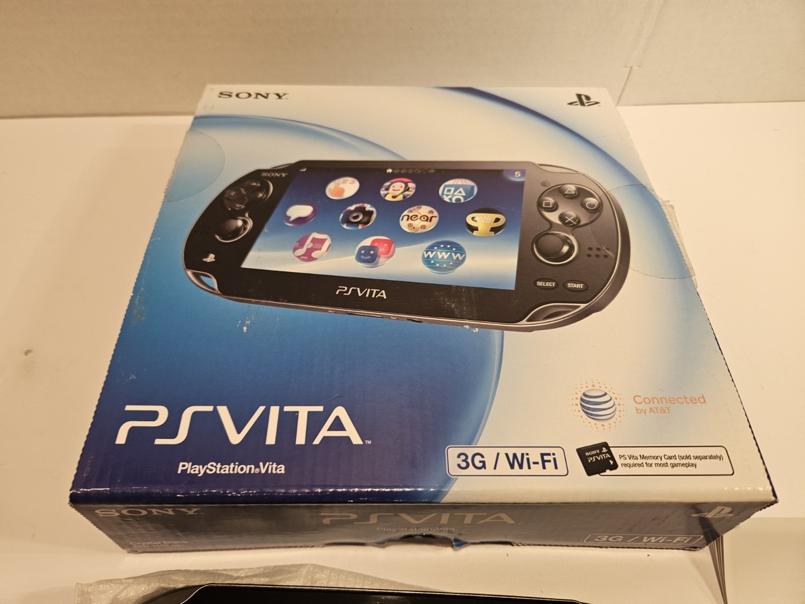 Sony PlayStation Vita Black Handheld Game Console In Box 3G Wifi Model + 16GB