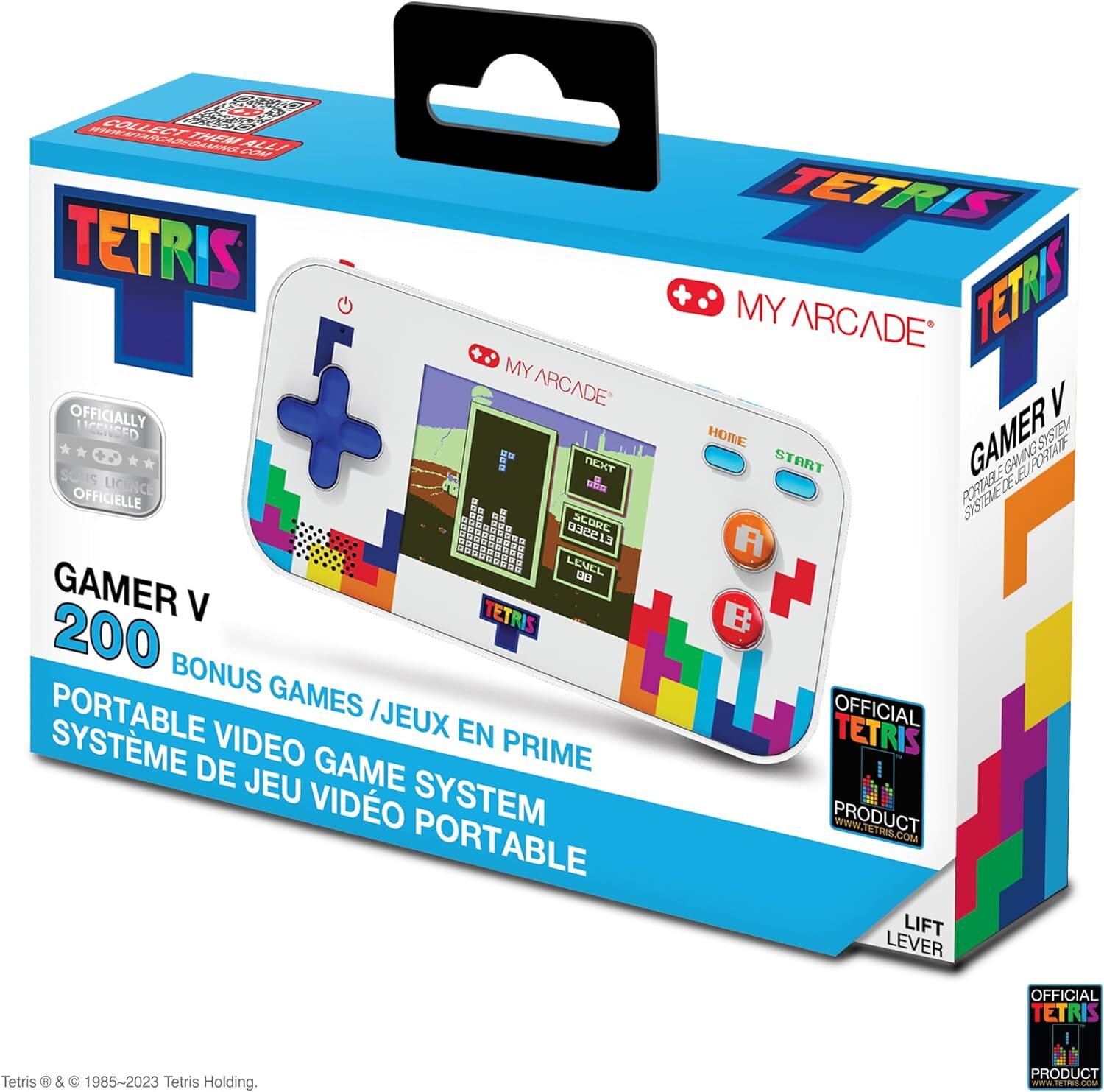 My Arcade Tetris Gamer V Portable Video Game System Handheld 201 Games 2.5″