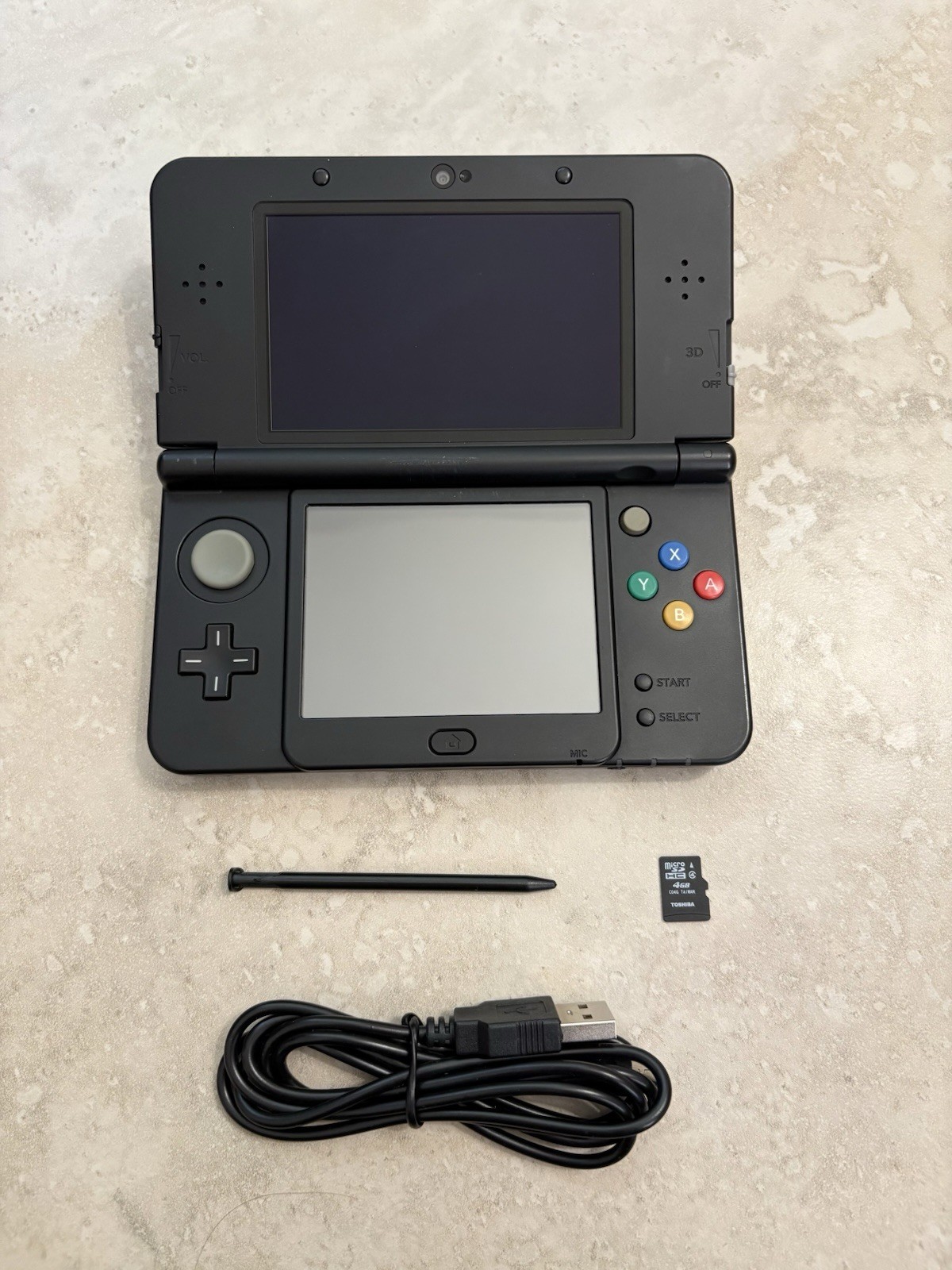 Nintendo New 3DS Black Edition Handheld System Console With Charger USA Seller