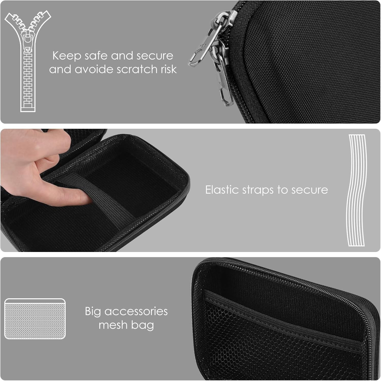 Stylish Portable Game Console Case with Hard Shell – Ideal for Travelers