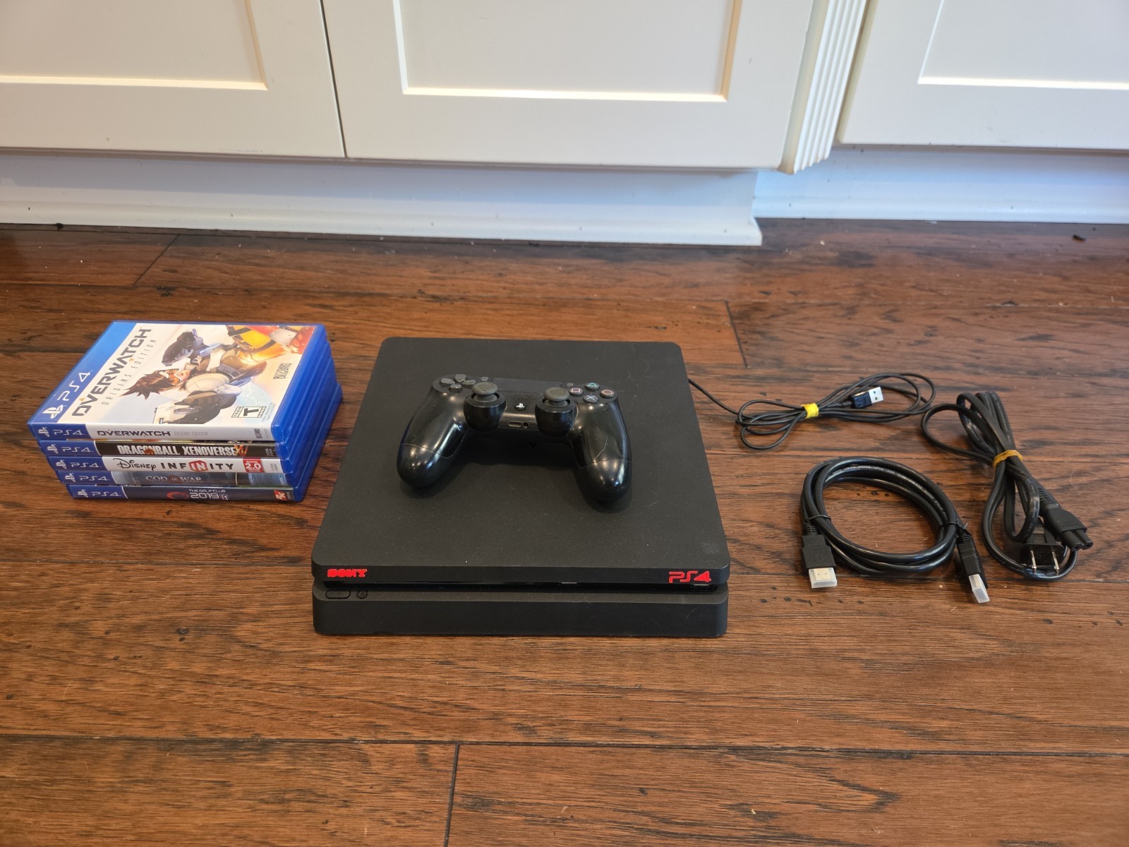 Sony PlayStation 4 Slim 1TB Console – Bundle – Controller & 5 Games