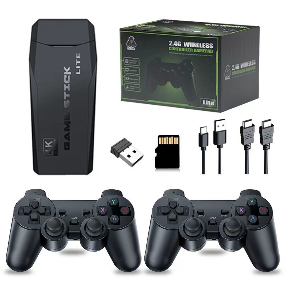Retro 2000+ Game Console 4K HDMI Output Plug and Play +Game Gamepad Controllers