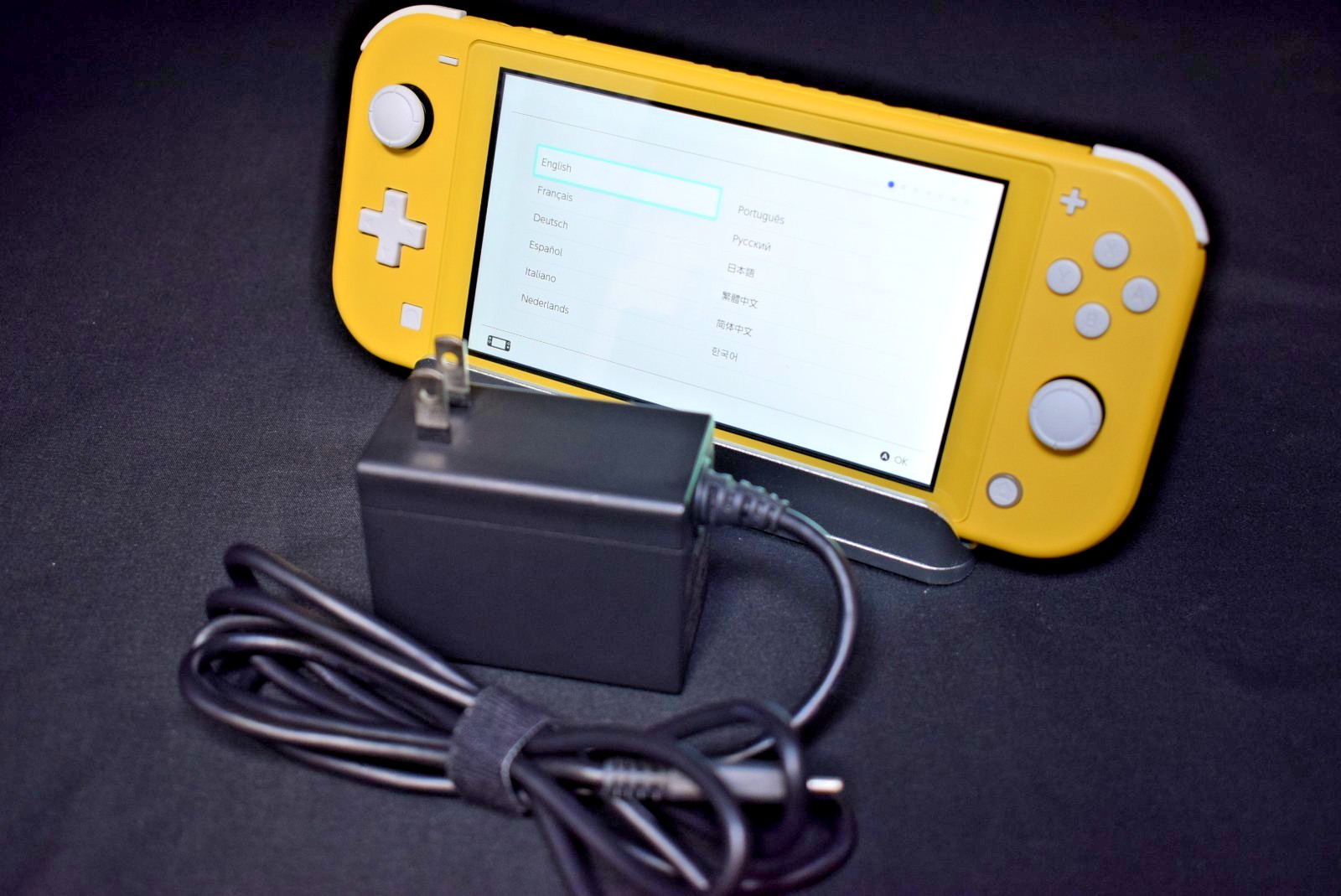 Nintendo Switch Lite Yellow Handheld Console S Rank With a charger included JPN