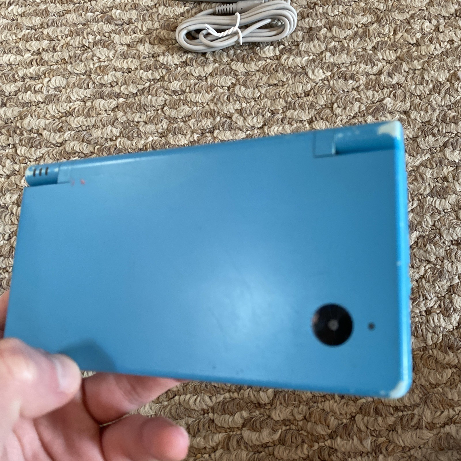 Nintendo DSi Blue Handheld Console Camera/Charger Stylus Tested
