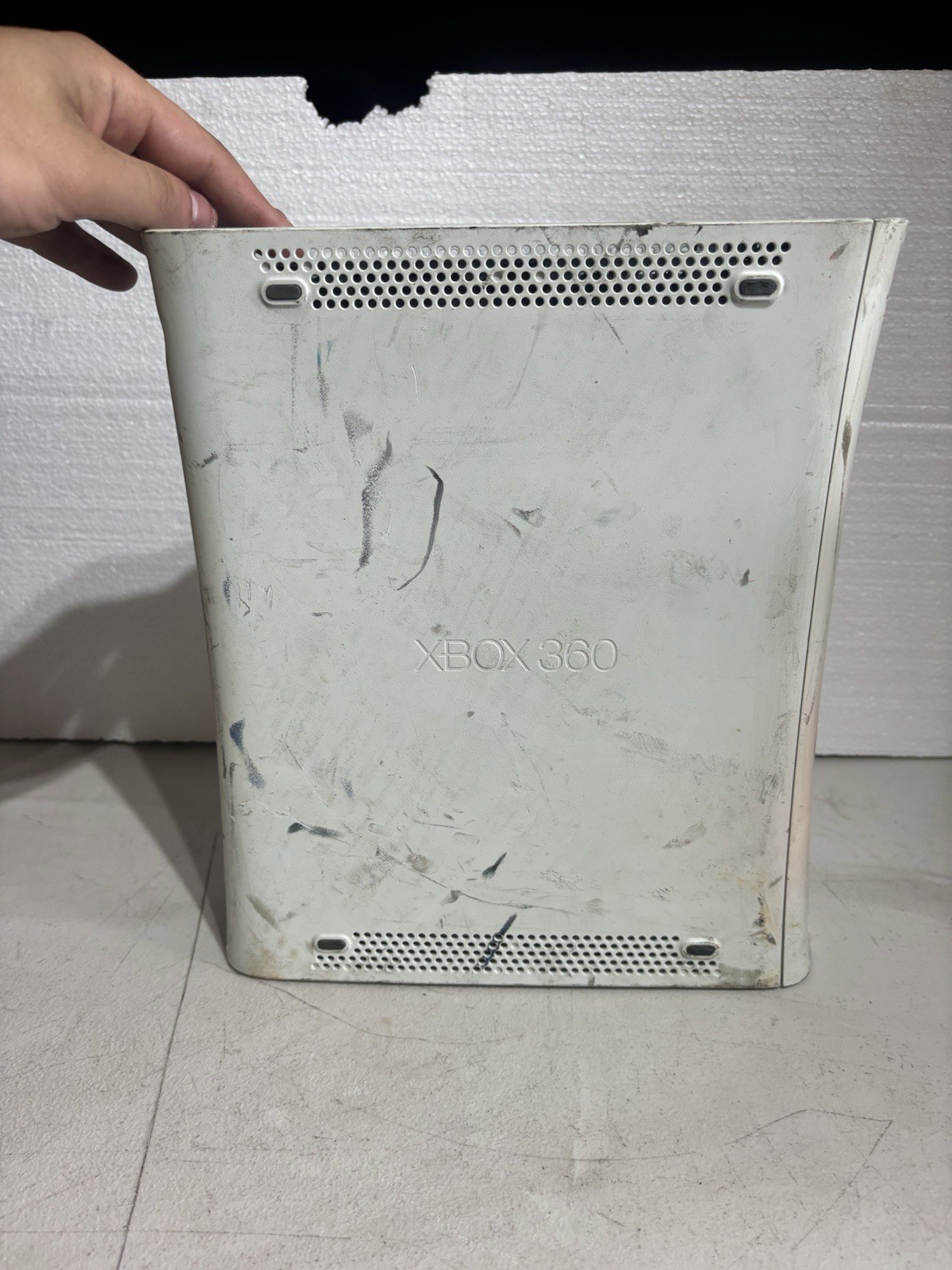 Microsoft Xbox 360 Pro White Console Tested Console Only No Accessories!!!