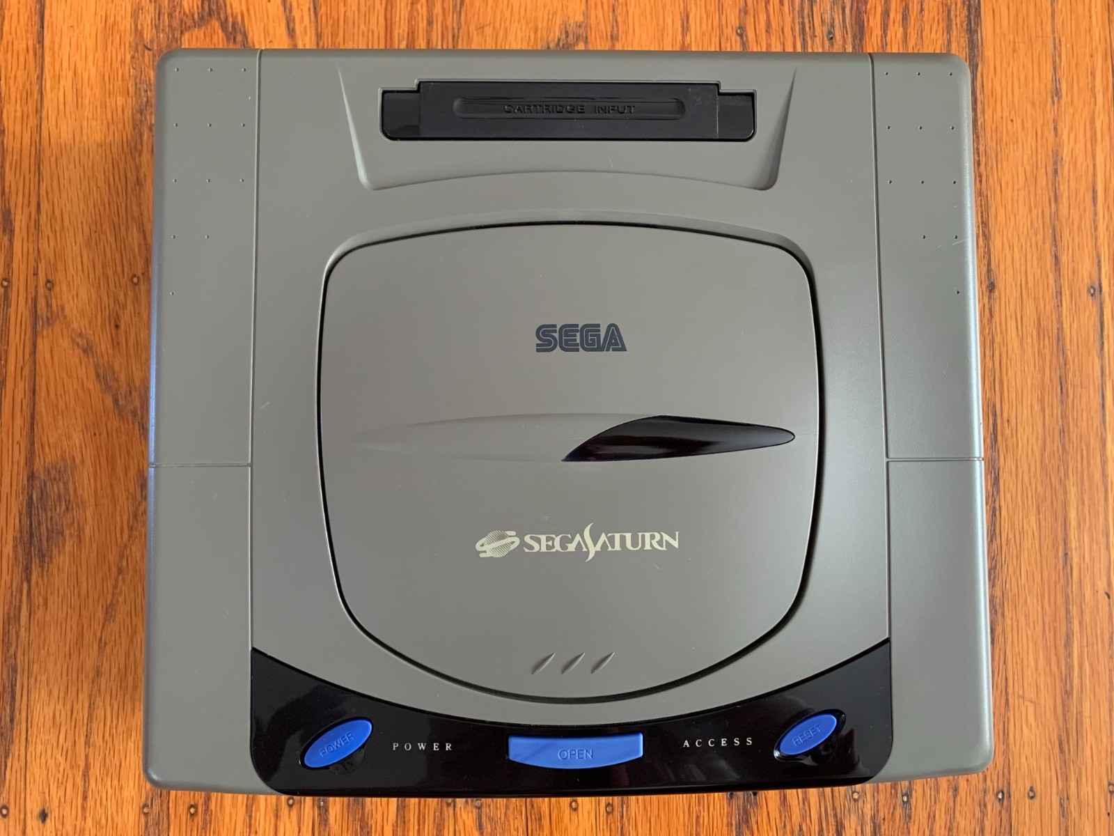 Sega Saturn gray Japanese console system Virtua Fighter Daytona USA memory card