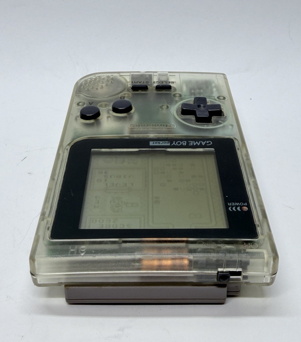 Nintendo Gameboy Pocket Transparent Clear – MGB-001 – Tested with Game