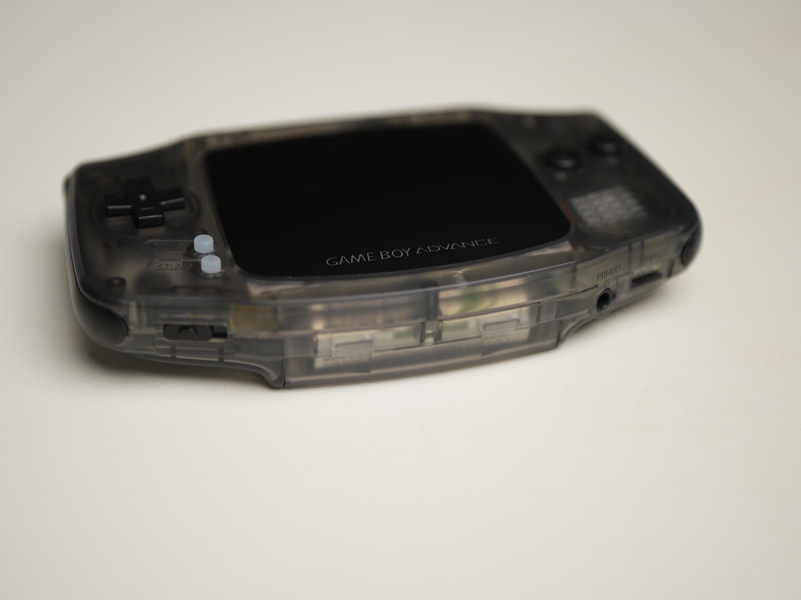 Nintendo Game Boy Advance GBA IPS Laminated Screen Custom Clear Black w/ RGB LED