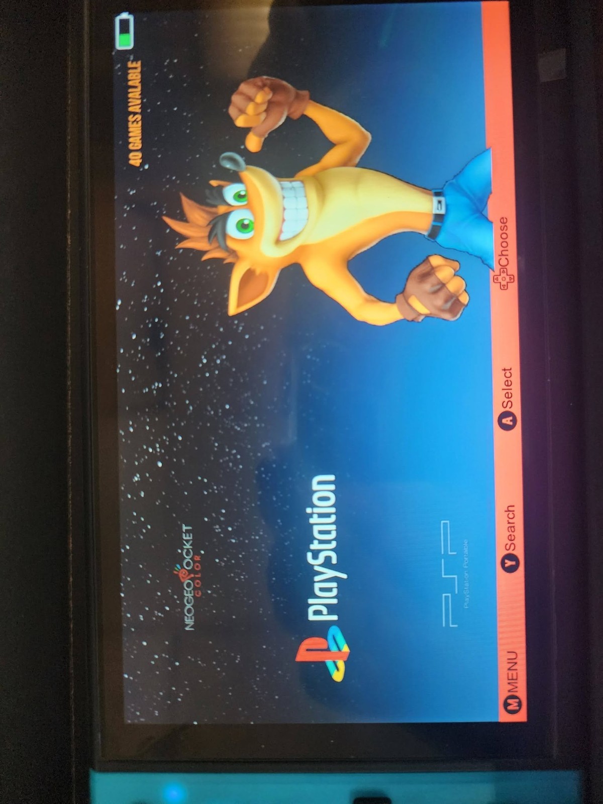 X90 HD IPS Display 7-Inch Handheld Video Game Console Blue Red USB-A used