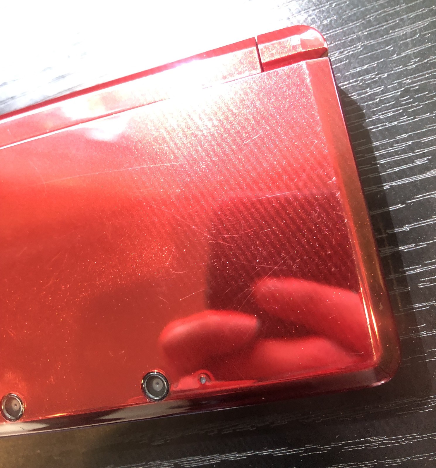 Nintendo 3DS Flame Red CTR-001 Handheld Console w/ Charger/Stylus– Fully Tested