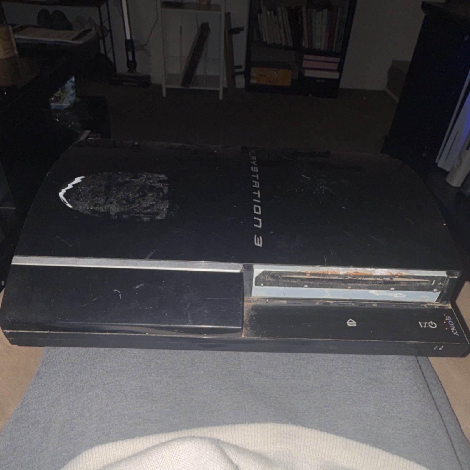 Sony PlayStation 3 Black Console Blu-Ray Compatible HDMI Ethernet USB-A untested