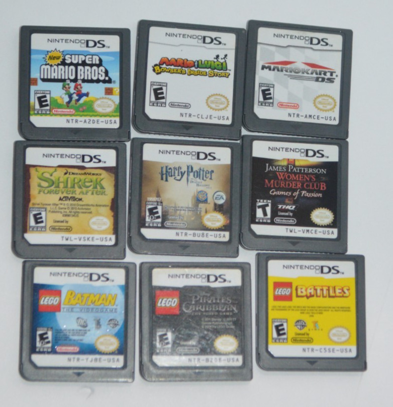 Nintendo DSi XL DS Console Wine Red Burgundy Tested With 9 Games And Charger
