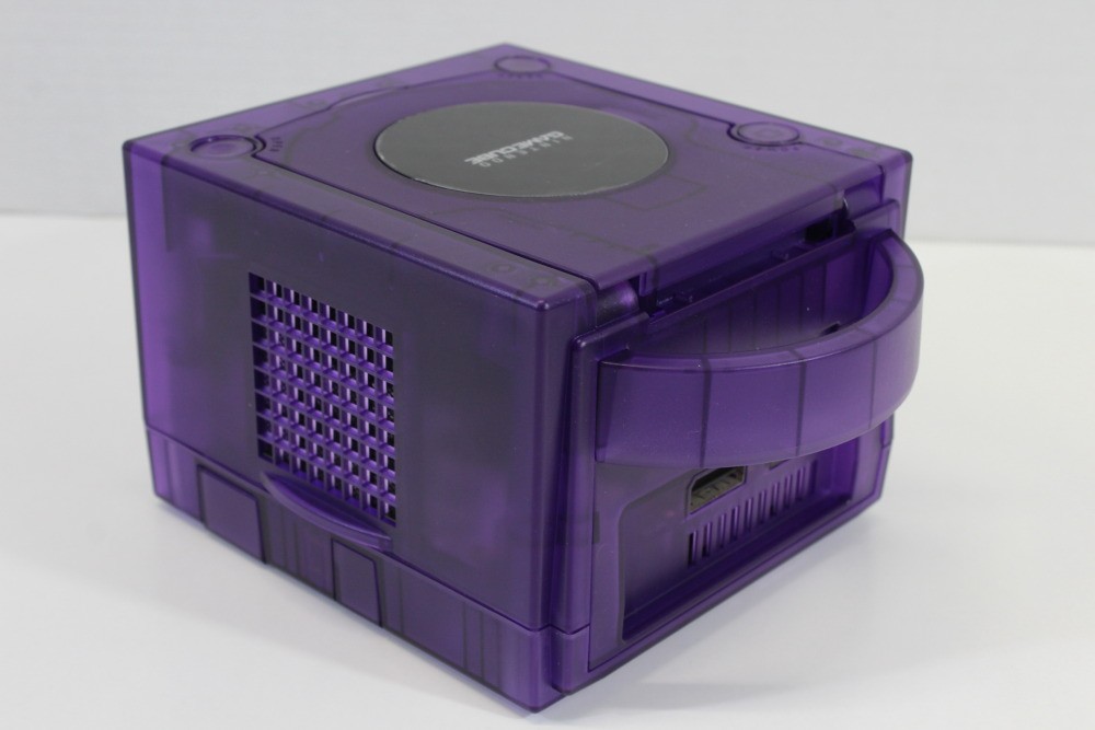 Nintendo Gamecube Console Clear Transparent Purple & AC HDMI NTSC-U/C DOL-001 GC