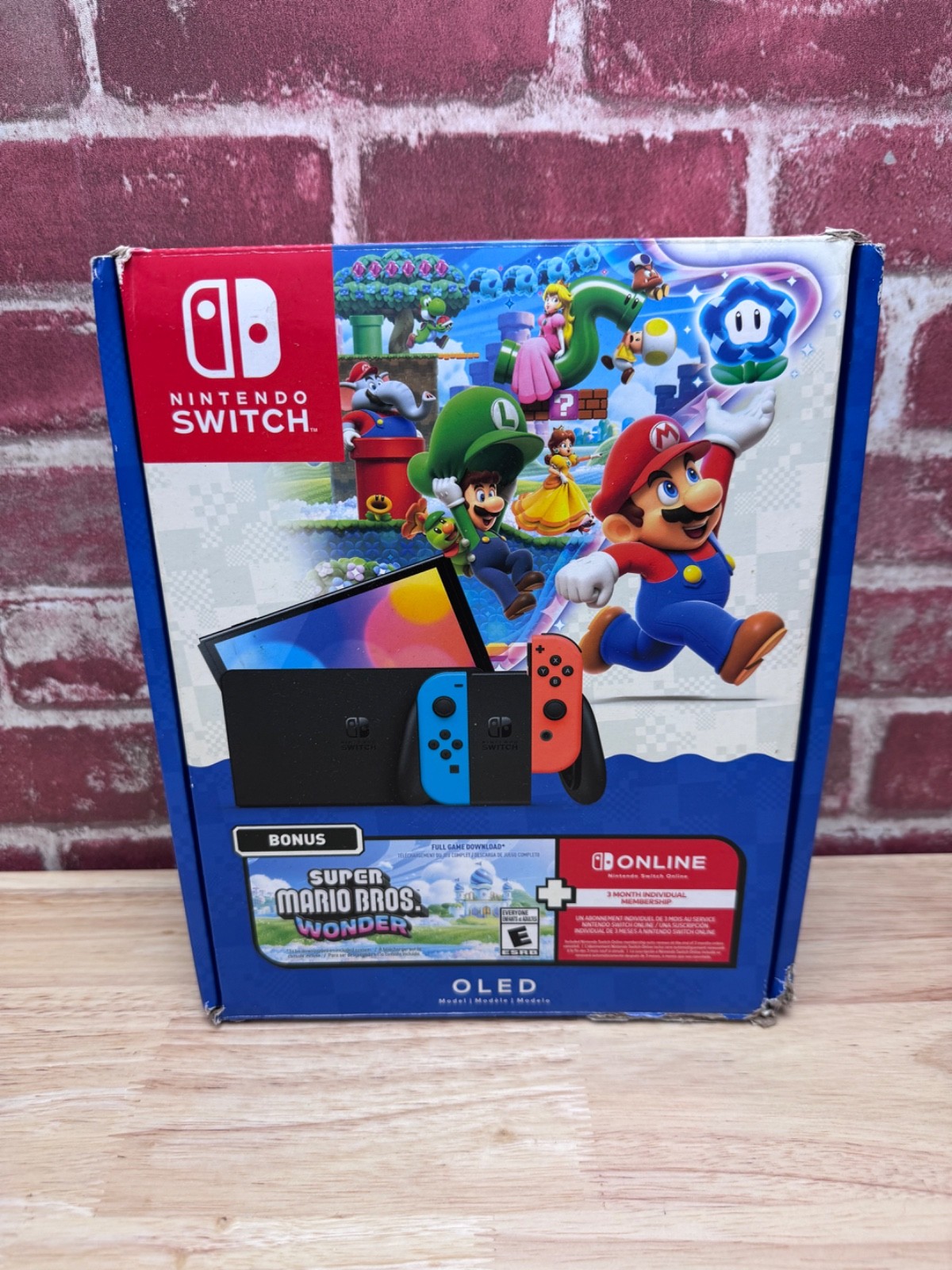 Nintendo – Switch OLED Handheld Console – 64GB Model: HEG-001 with B/R Joycon