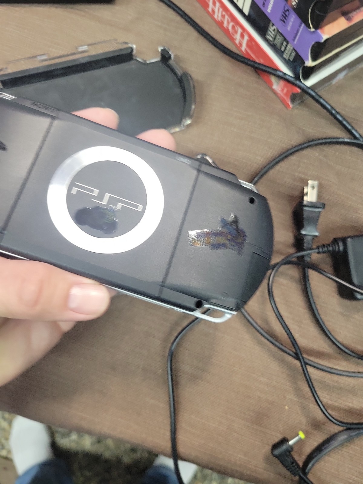 Sony Psp With 4 Games 2 UMD Movies Logitech Case And Ac Adaptor Clean Minty