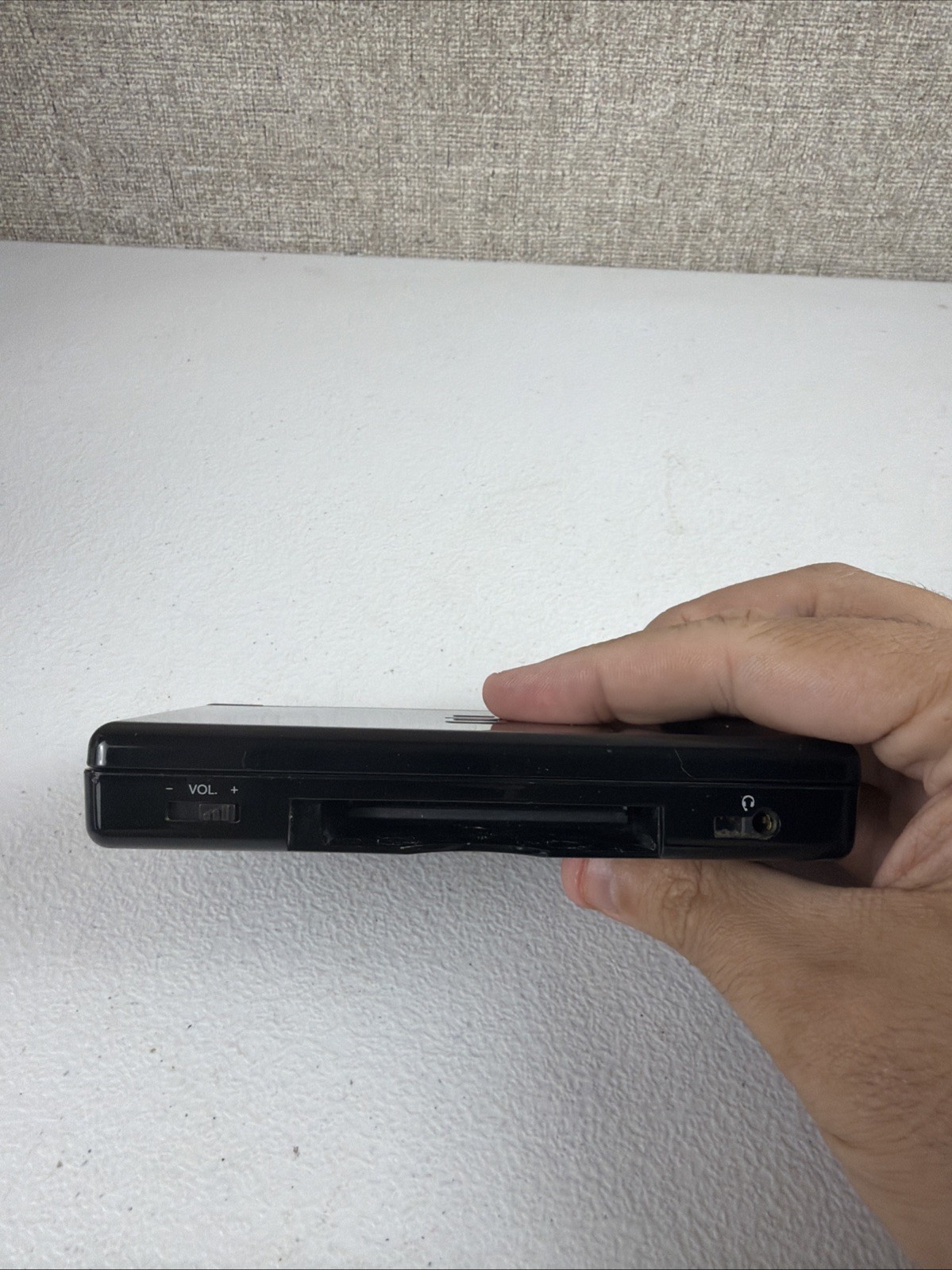 Nintendo DS Lite Onyx Black USG-001 Console Only No Charger Or Stylus Tested