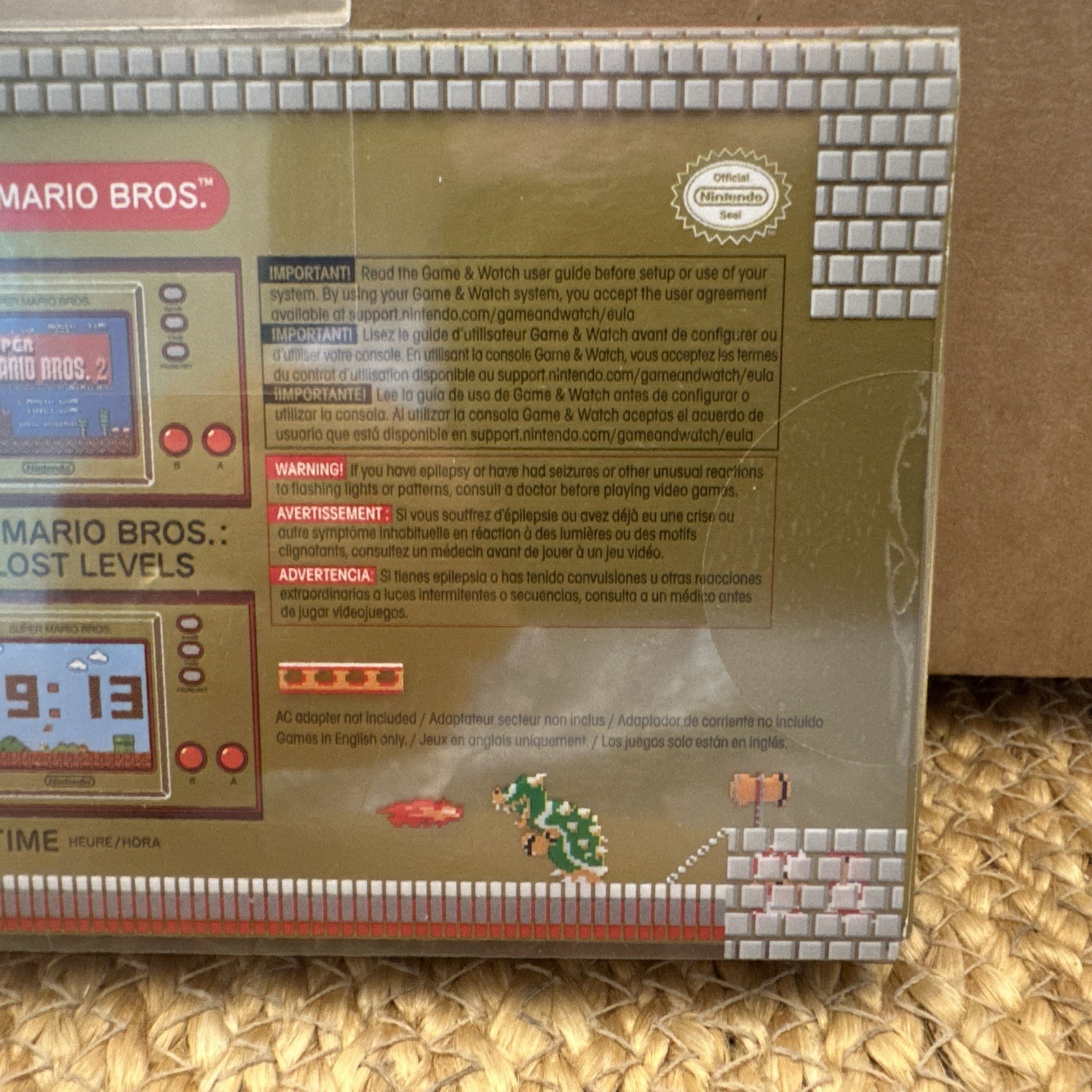 Nintendo Game & Watch Super Mario Bros Handheld Console – New Sealed