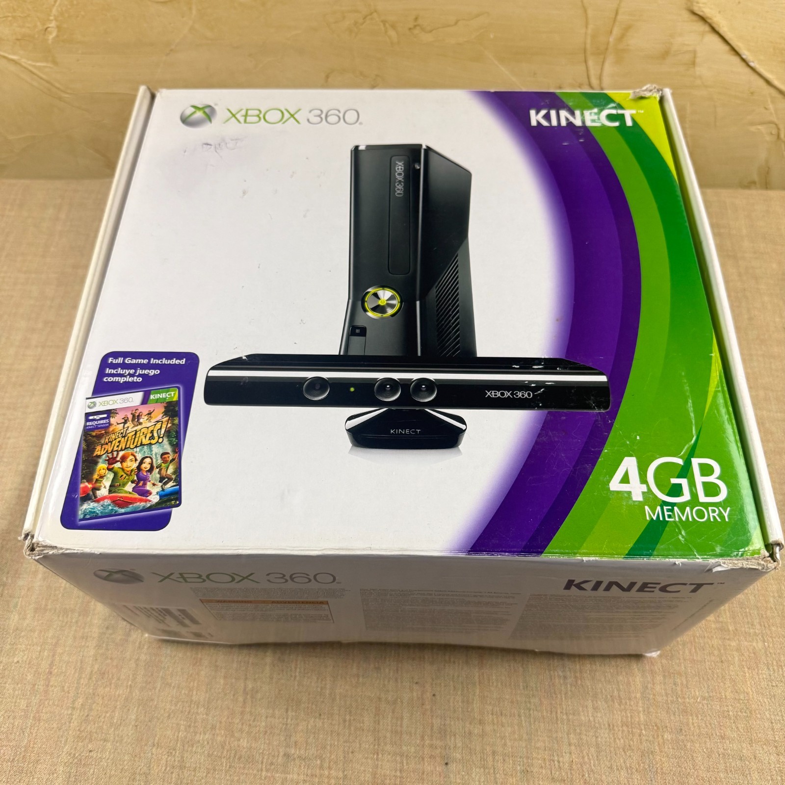 Xbox 360 Kinect Bundle – 320GB HDD Upgrade – Sensor, Controller, Boxed