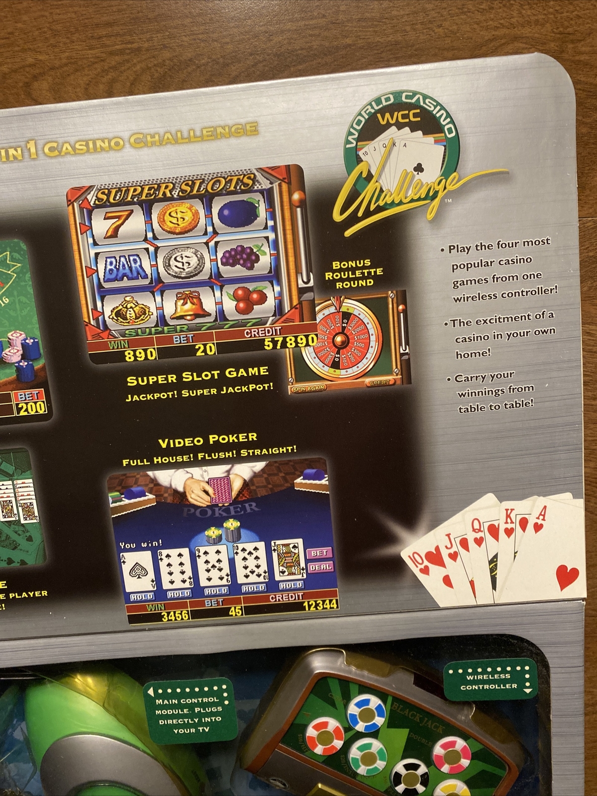 N-Vision 4 in 1 Casino Challenge Virtual TV Television Video Gaming System T1