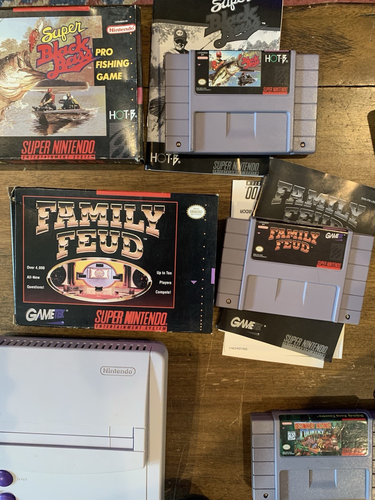 90s Super Nintendo Entertainment System MINI SNES Jr Console SNS-101 5 Games