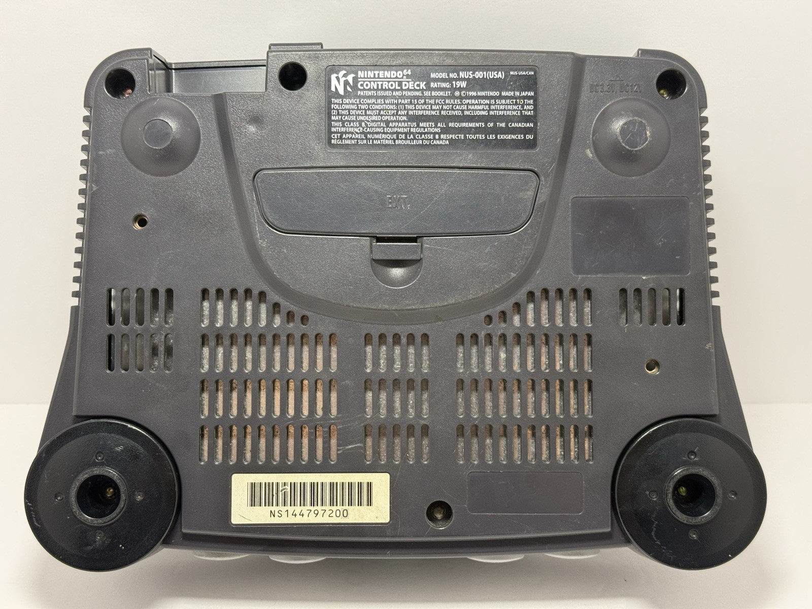 Nintendo 64 N64 Console Only NUS-001 Black No Jumper Pack, Tested & Works!