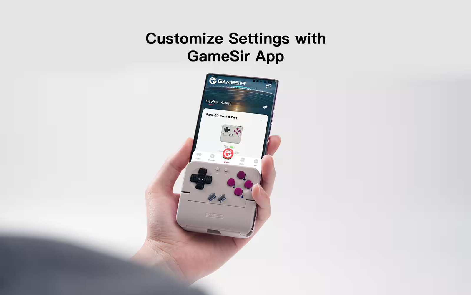 GameSir – Pocket Taco – Bluetooth Retro Mobile Gaming Controller for iOS & An…