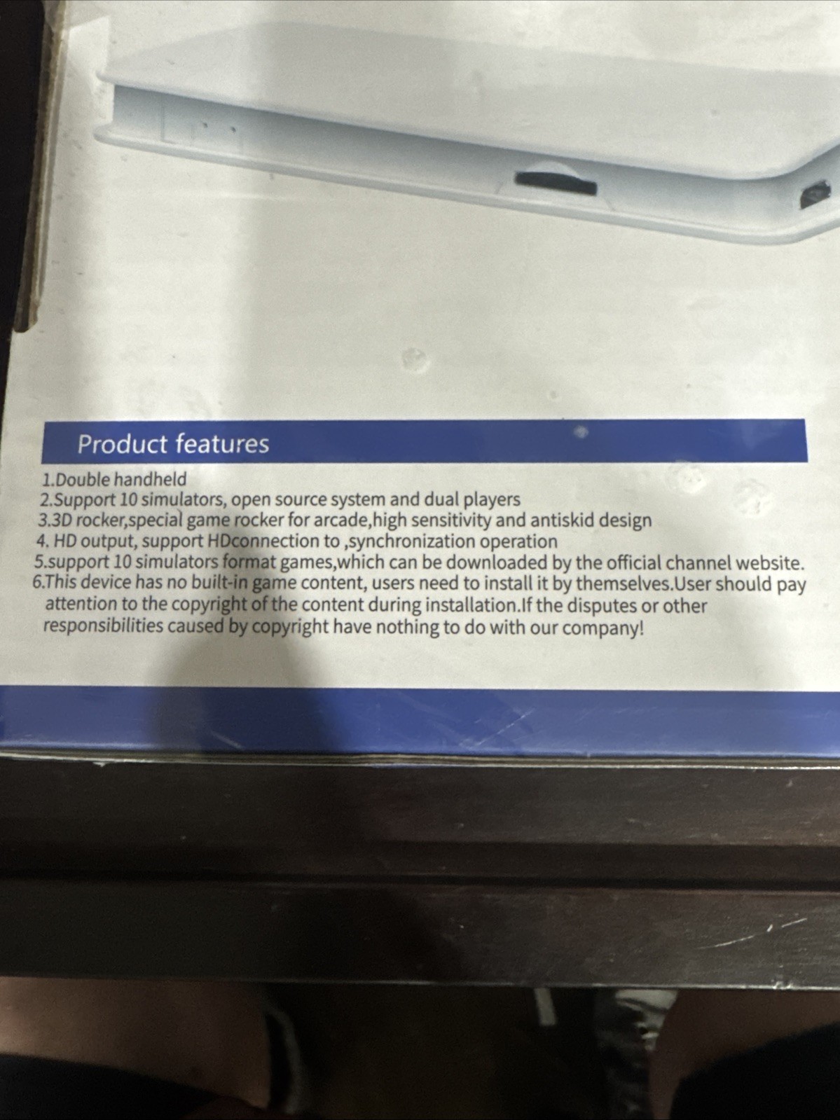 GameStick 2.4G Wireless Home Console 4K UHD White with 3D Audio Technology