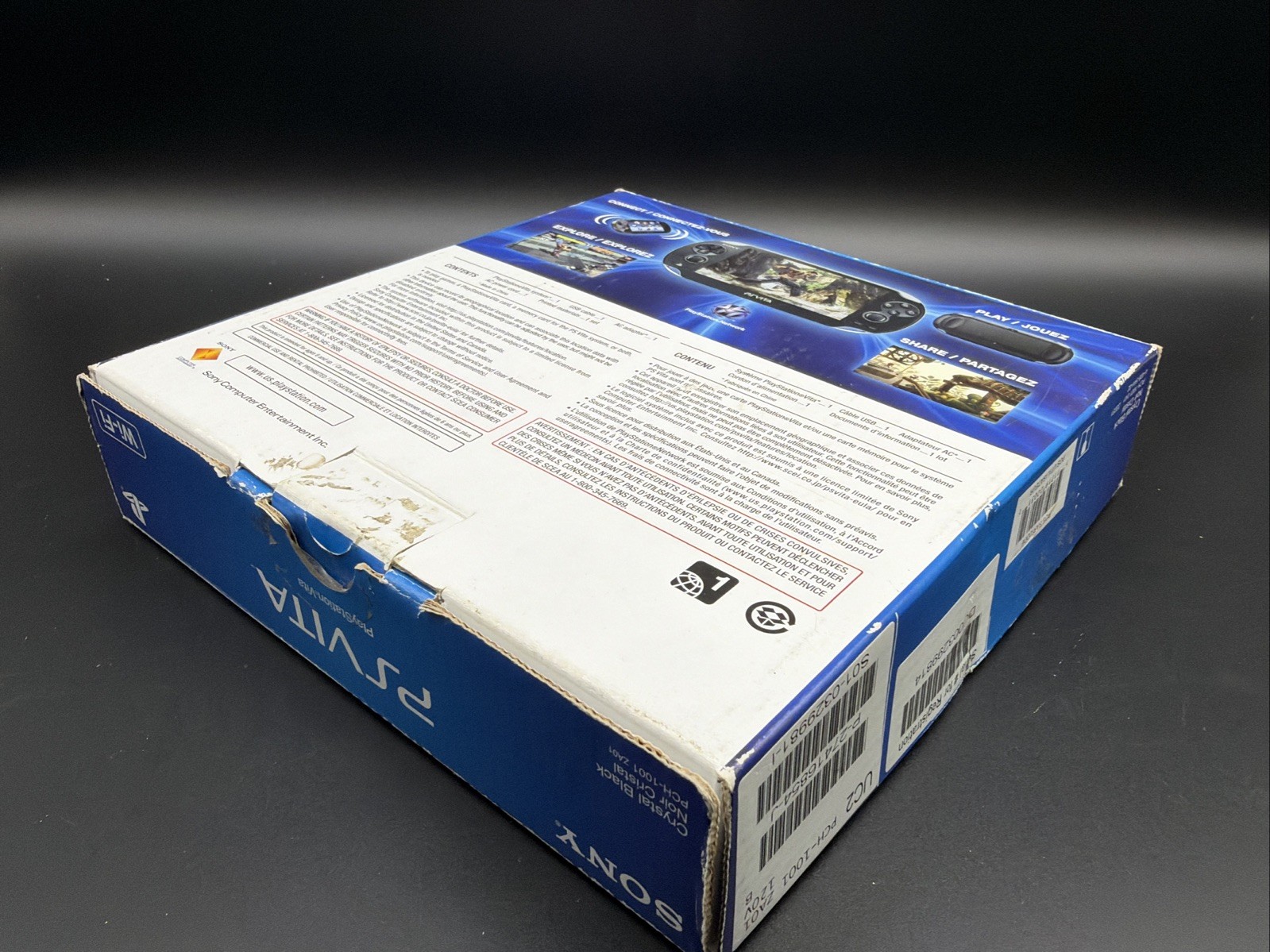 PlayStation Vita PS Vita Crystal Black w/8GB Card OLED Wi-Fi Console •READ DESC!