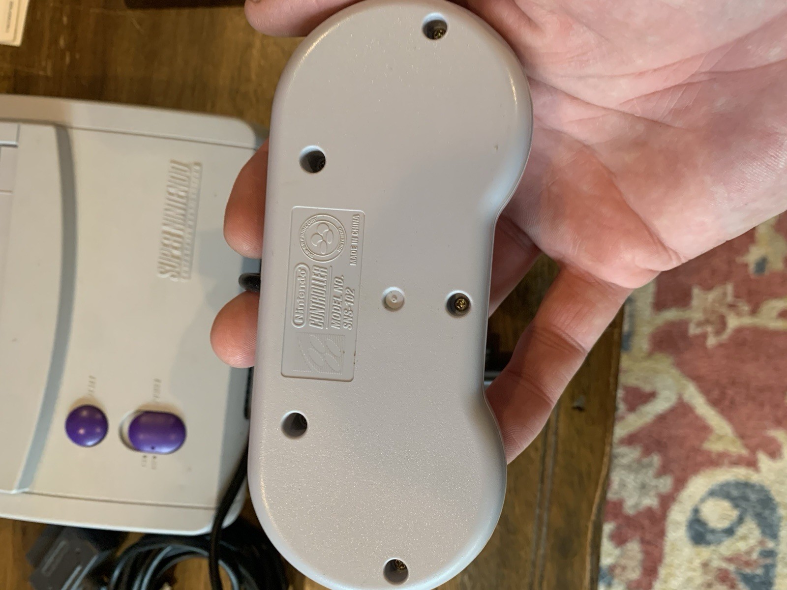 90s Super Nintendo Entertainment System MINI SNES Jr Console SNS-101 5 Games