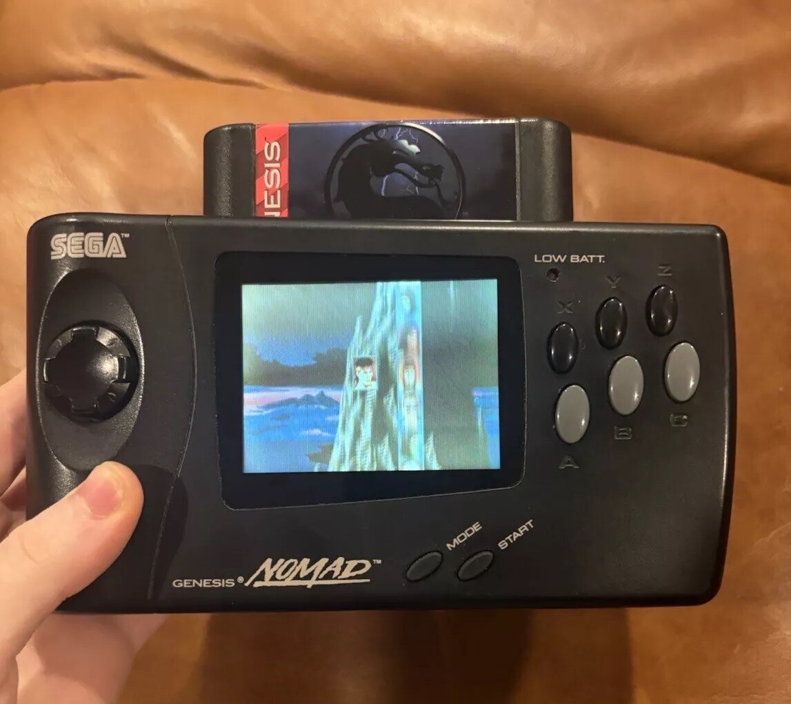 CLEAN! Sega Genesis Nomad With Battery Pack, 12 Games, Accessories, +!