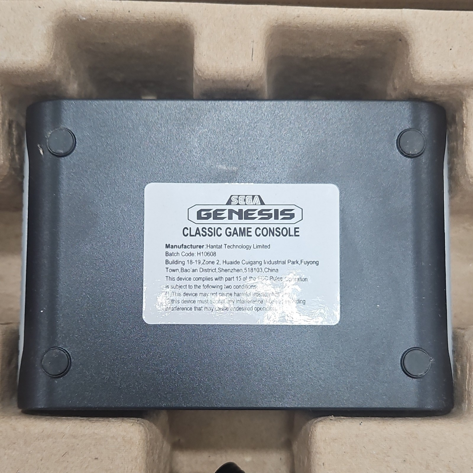 SEGA Genesis Classic Game Console Black 81 Games AV Cable Cartridge Slot