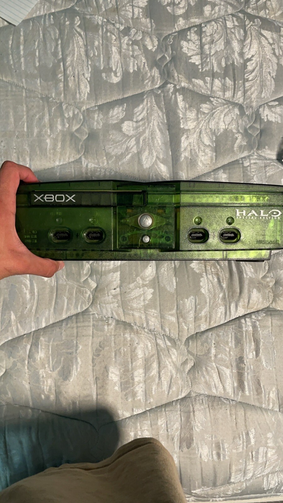 Original Xbox Halo Special Edition Green – Console Only – Rare Clean