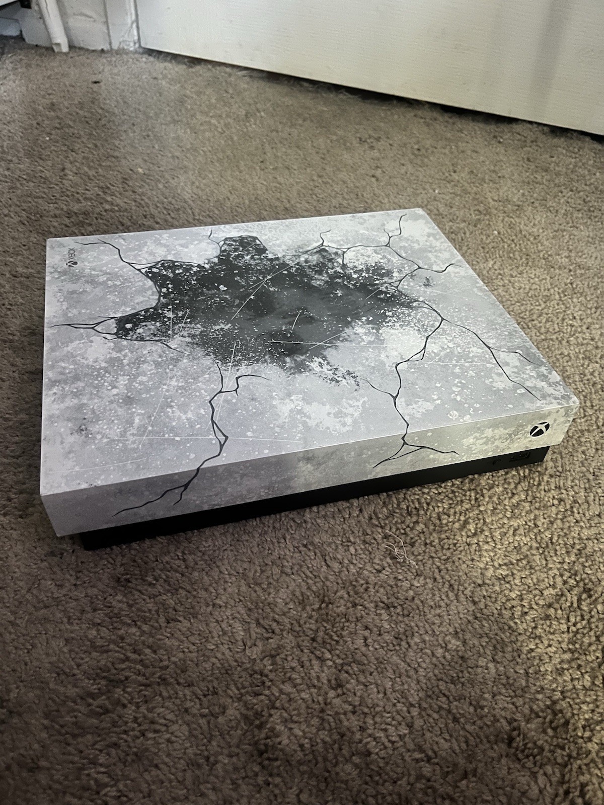 Microsoft Xbox One X 1TB 4K UHD Console Custom Skin Gears Of War