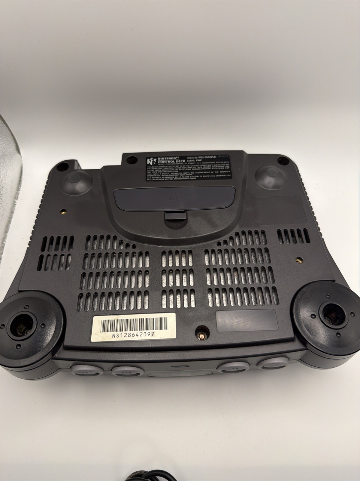 Nintendo 64 System N64 Console – Charcoal Gray W/ 2 Controllers Tested Working