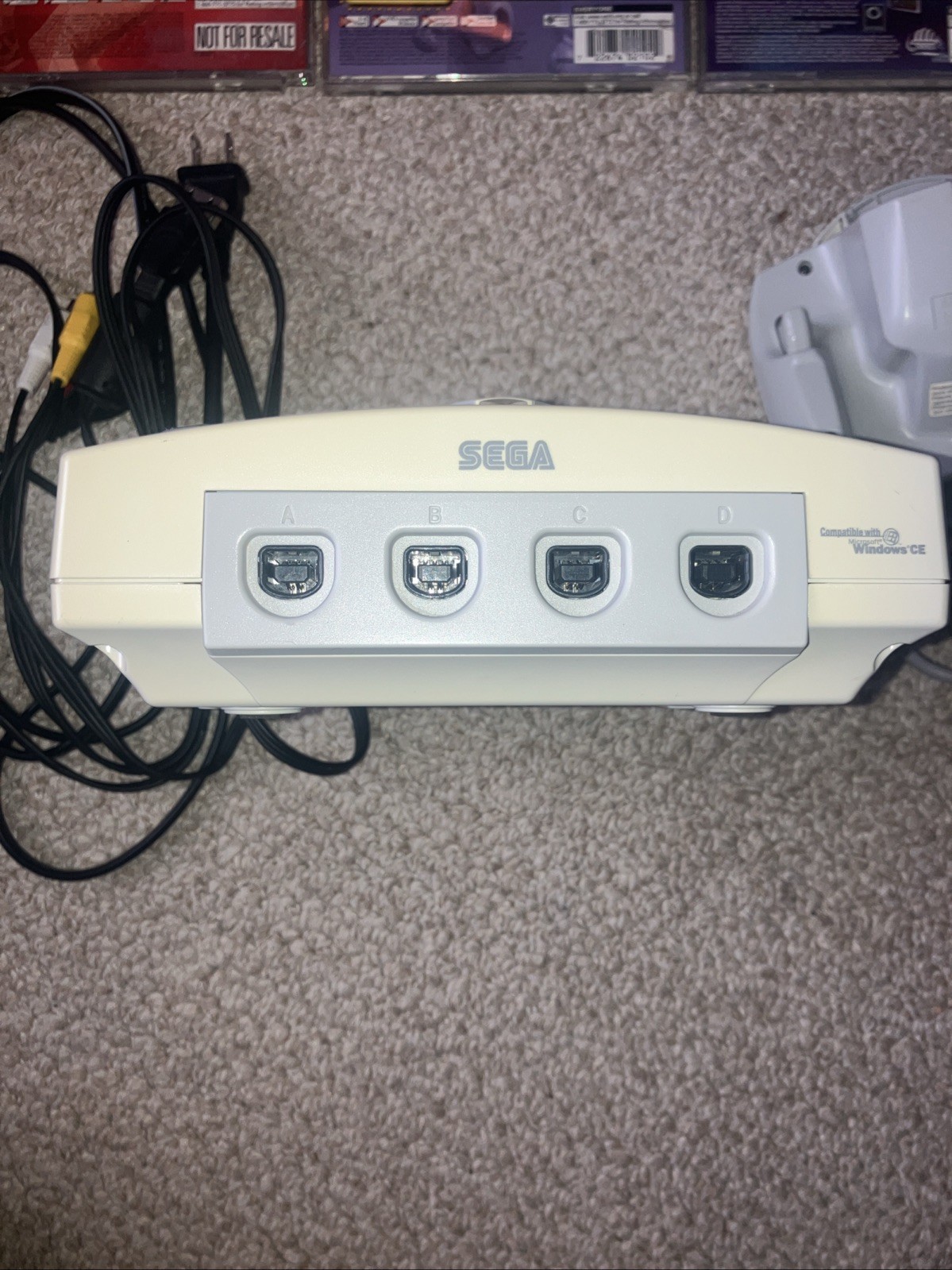 Sega Dreamcast WHITE Bundle, Console, 1 Controller And 3 Games TESTED + WORKING