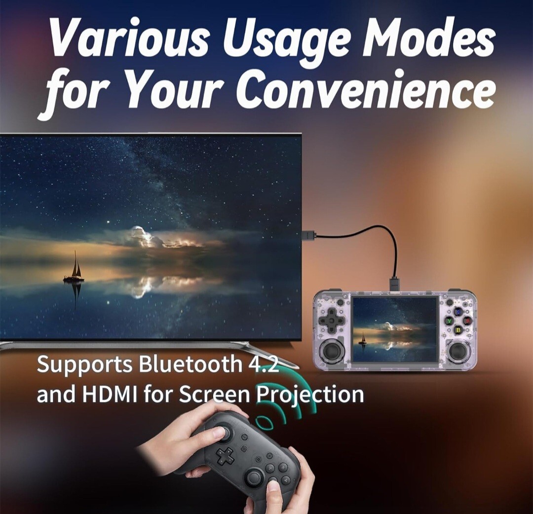 ANBERNIC NEW RG35XX H Retro Handheld Video Game Console 3.5″ IPS 3300mAh Battery
