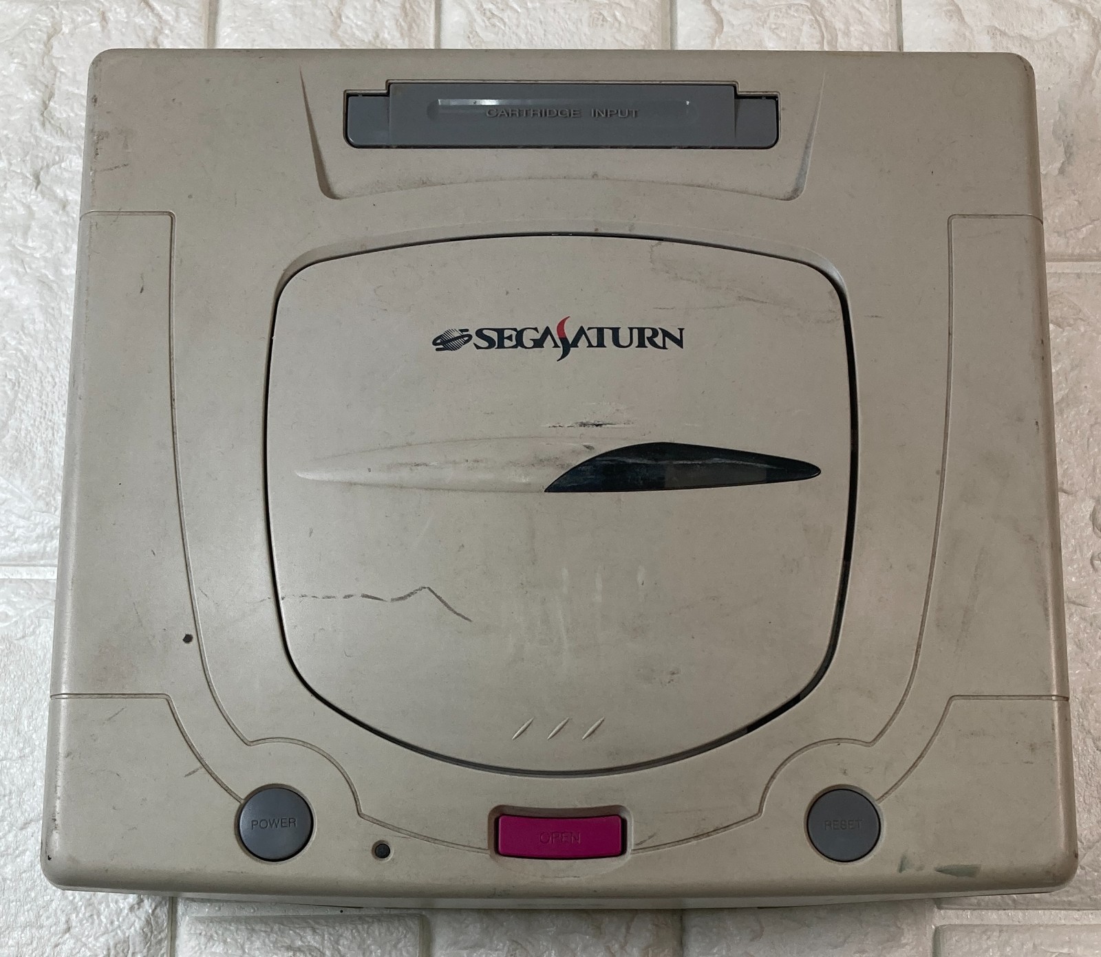 Sega Saturn Console White Japanese Version HST-3220 games 3 It works #SS10W