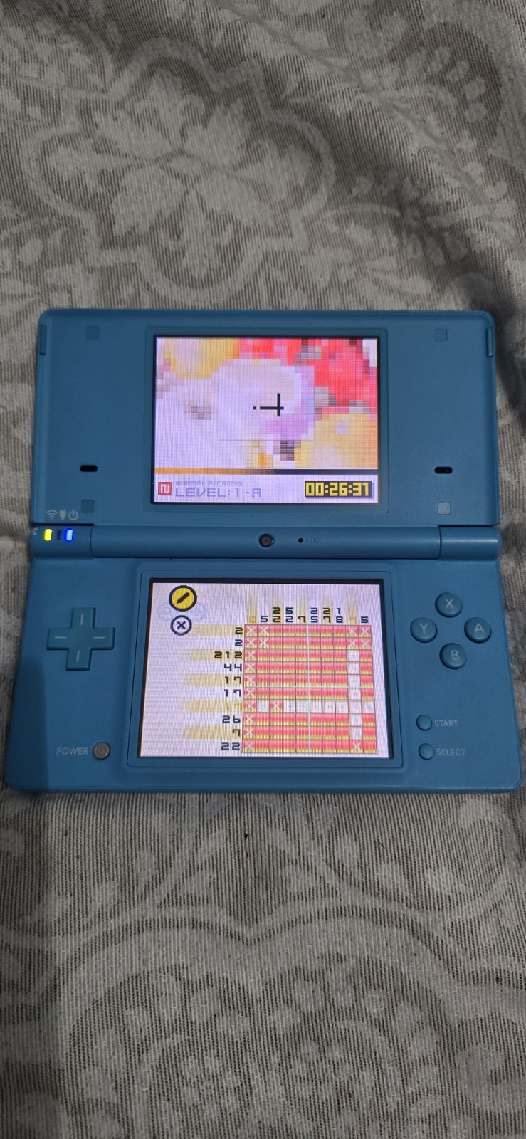 Nintendo DSi Teal Blue Complete Cib Plus Protector And Car Charger