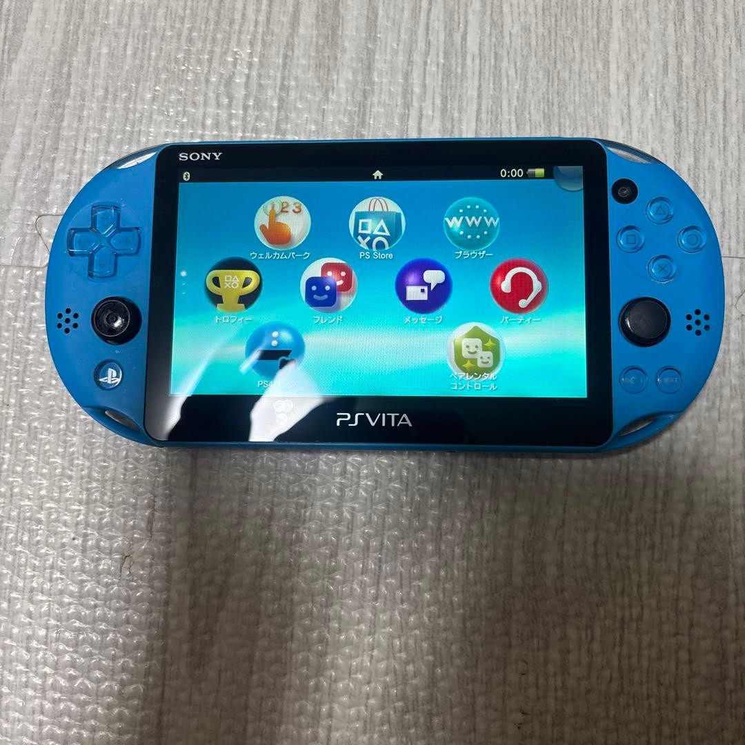 Sony PlayStation Vita PCH-2000 Aqua Blue Console Tested Working Region Free
