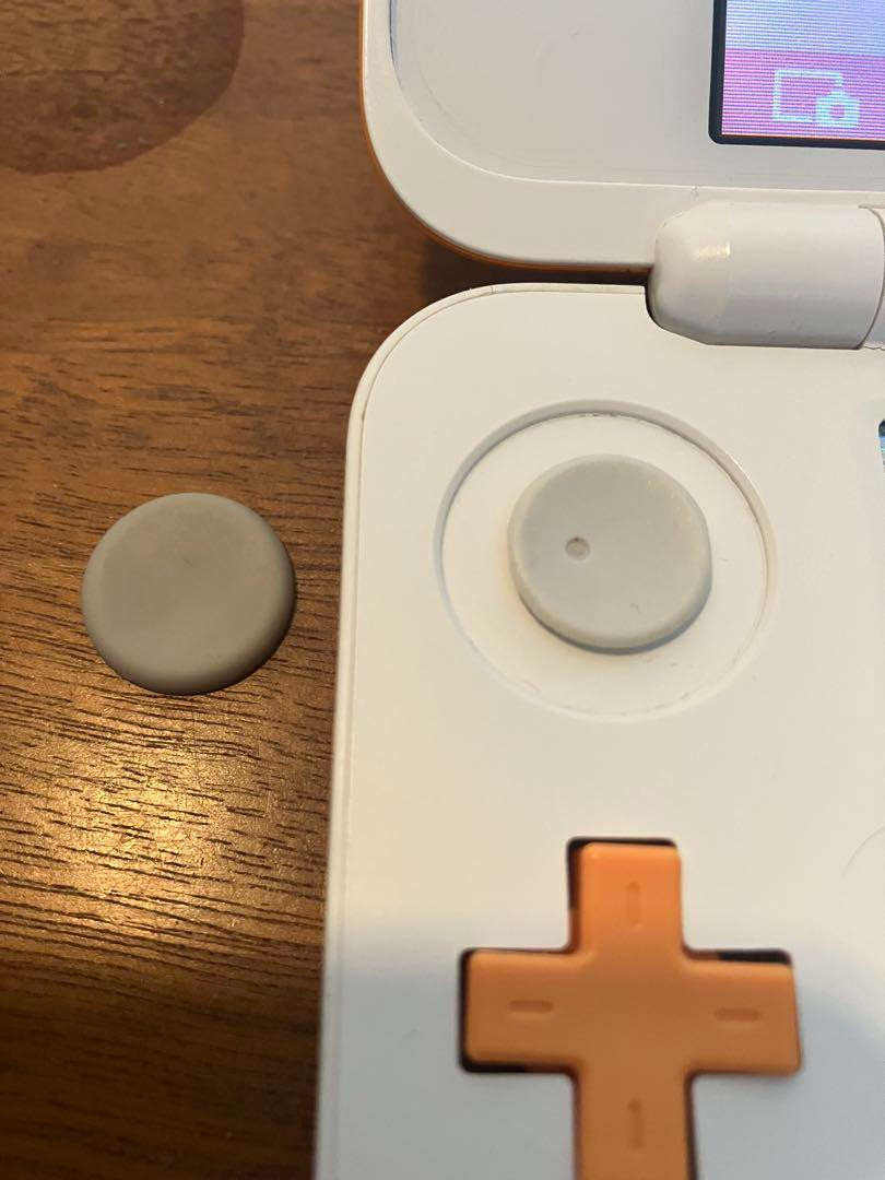 New Nintendo 2DS LL White Orange Console Tested Japanese W/Charger, Touch pen